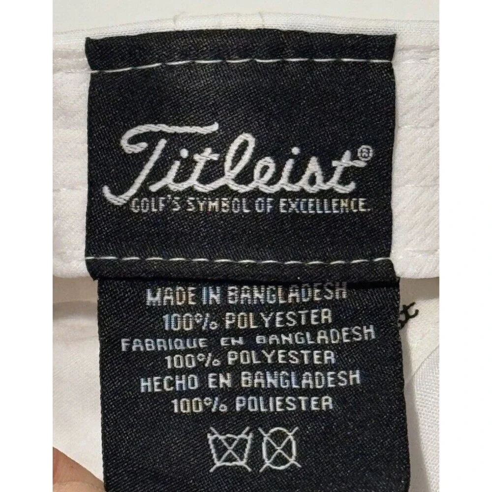 TITLEIST Womens Golf Hat Cap White Logo Adjustable Breast Cancer Awareness LGPA